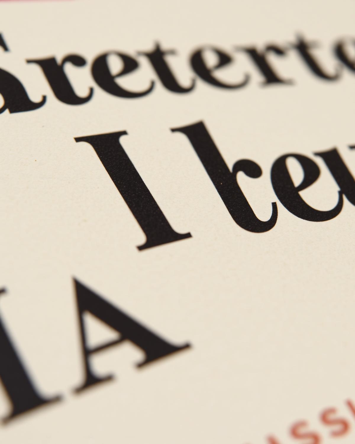 Typographic poster